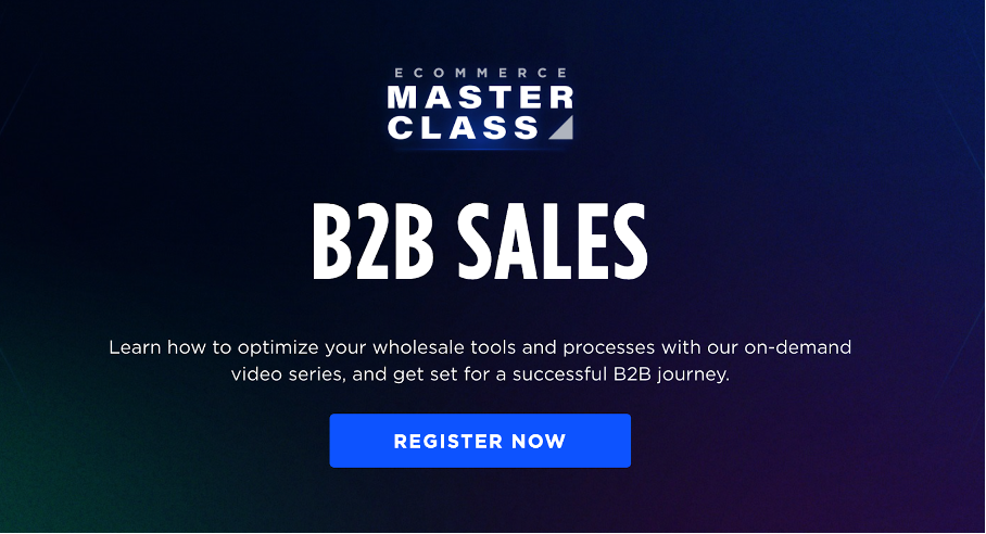 Ecommerce Masterclass: B2B Sales