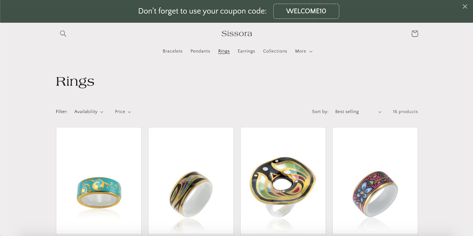 Sissora discount reminder