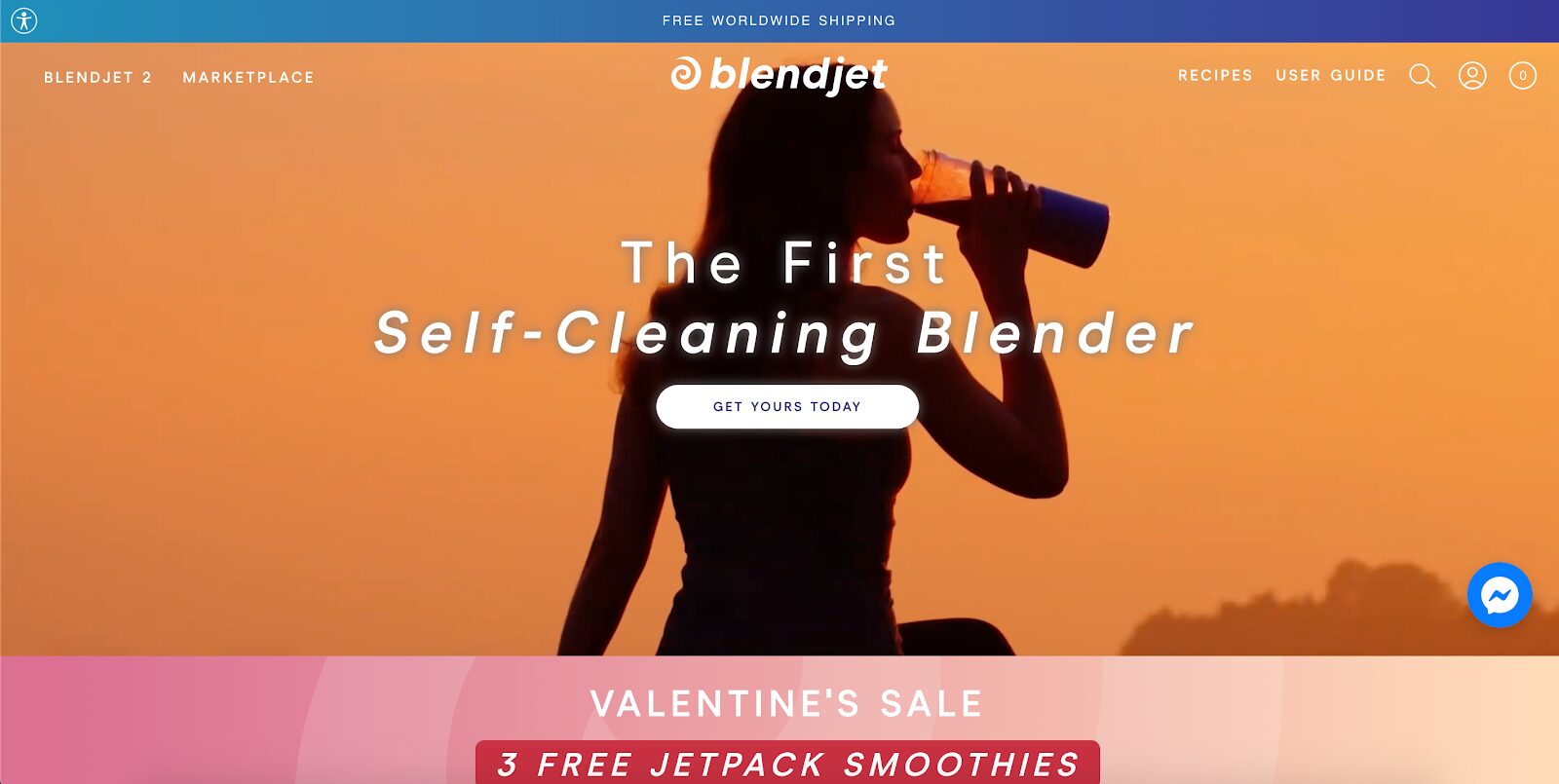 A/B test your headline BlendJet