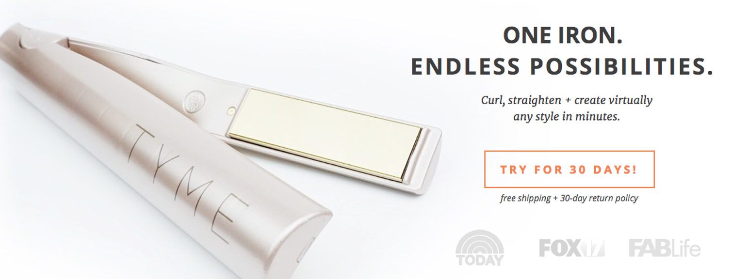 6 Ecommerce Landing Page Examples & Tips on How to Build a High-Performing Landing Page ecommerce landing page example tyme - 6 Ecommerce Landing Page Examples & Tips on How to Build a High-Performing Landing Page