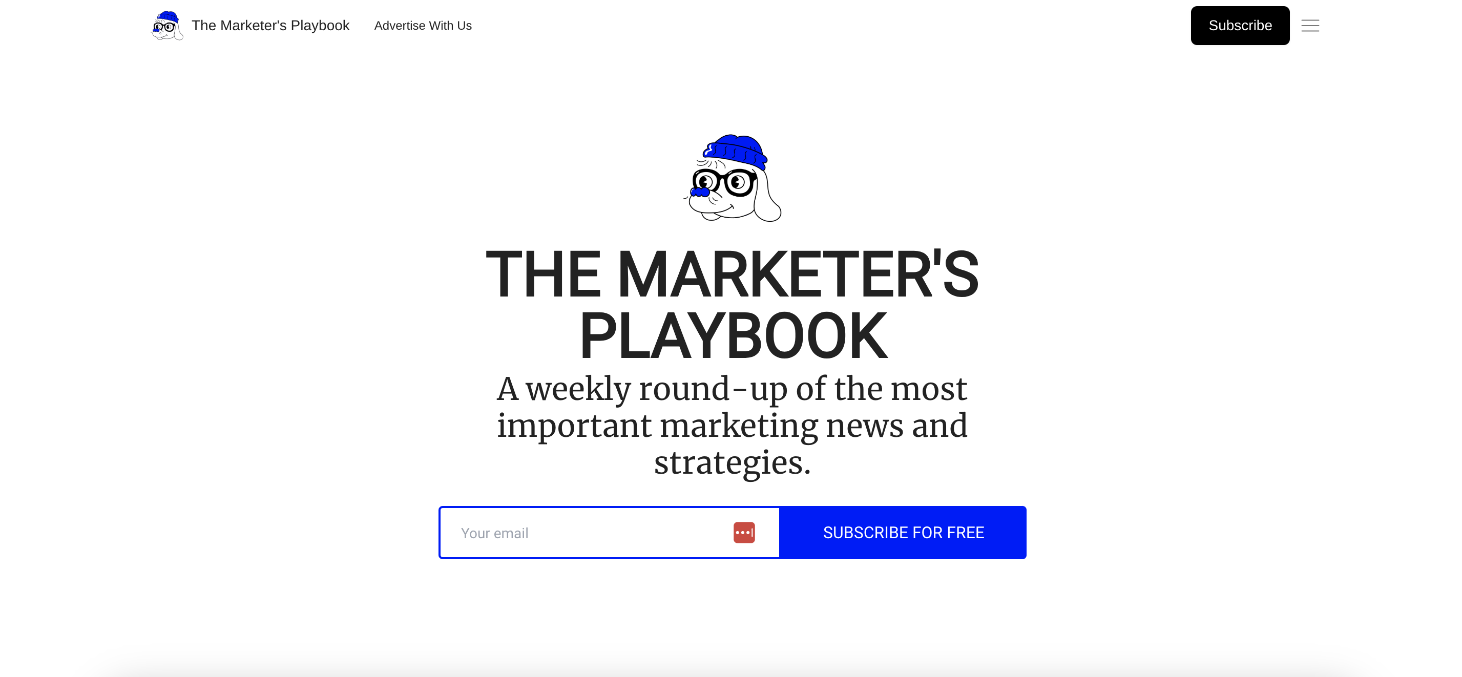Marketer's Playbook: Weekly ecommerce newsletter offering essential marketing news and strategies."