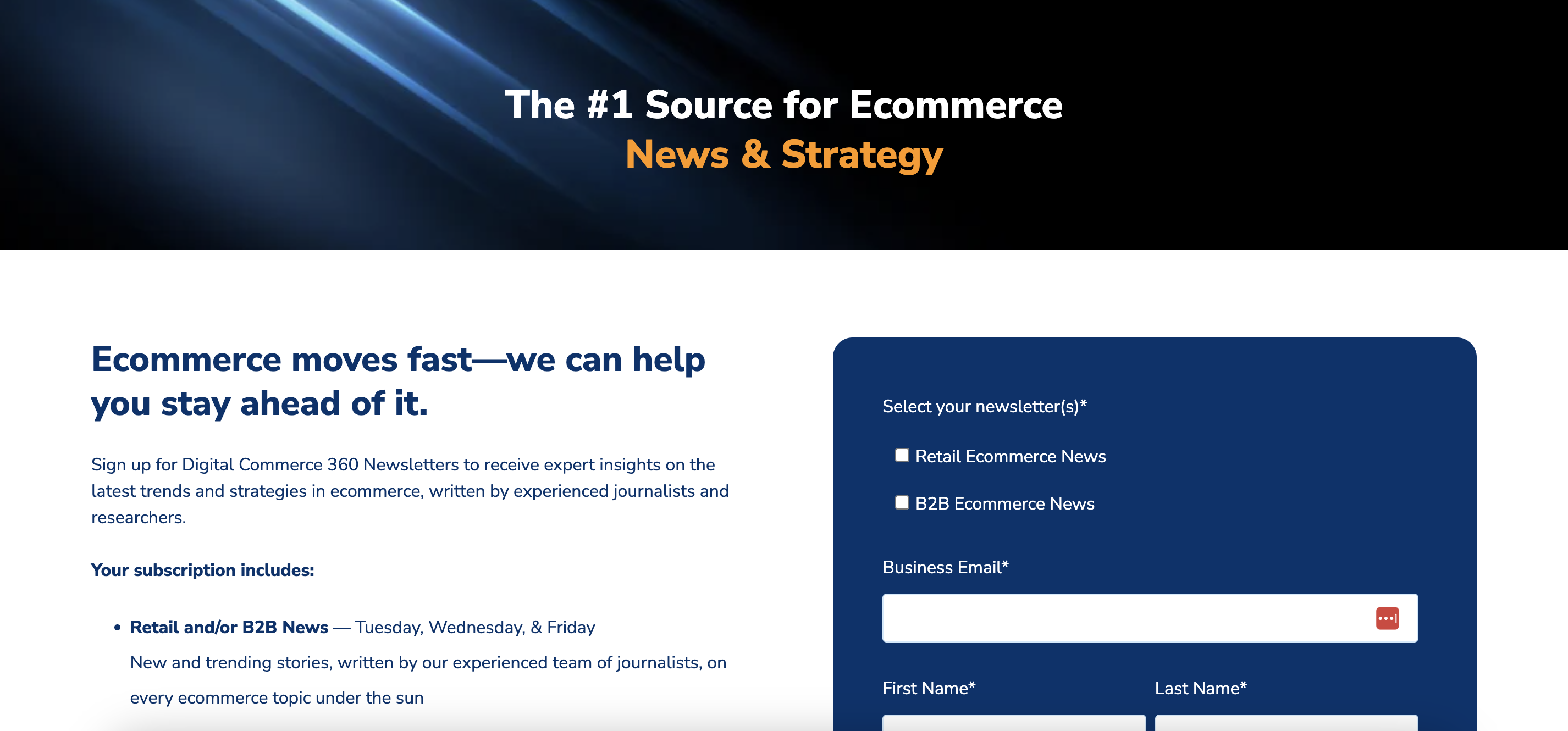 Digital Commerce 360: Stay updated with the latest ecommerce trends and stories.