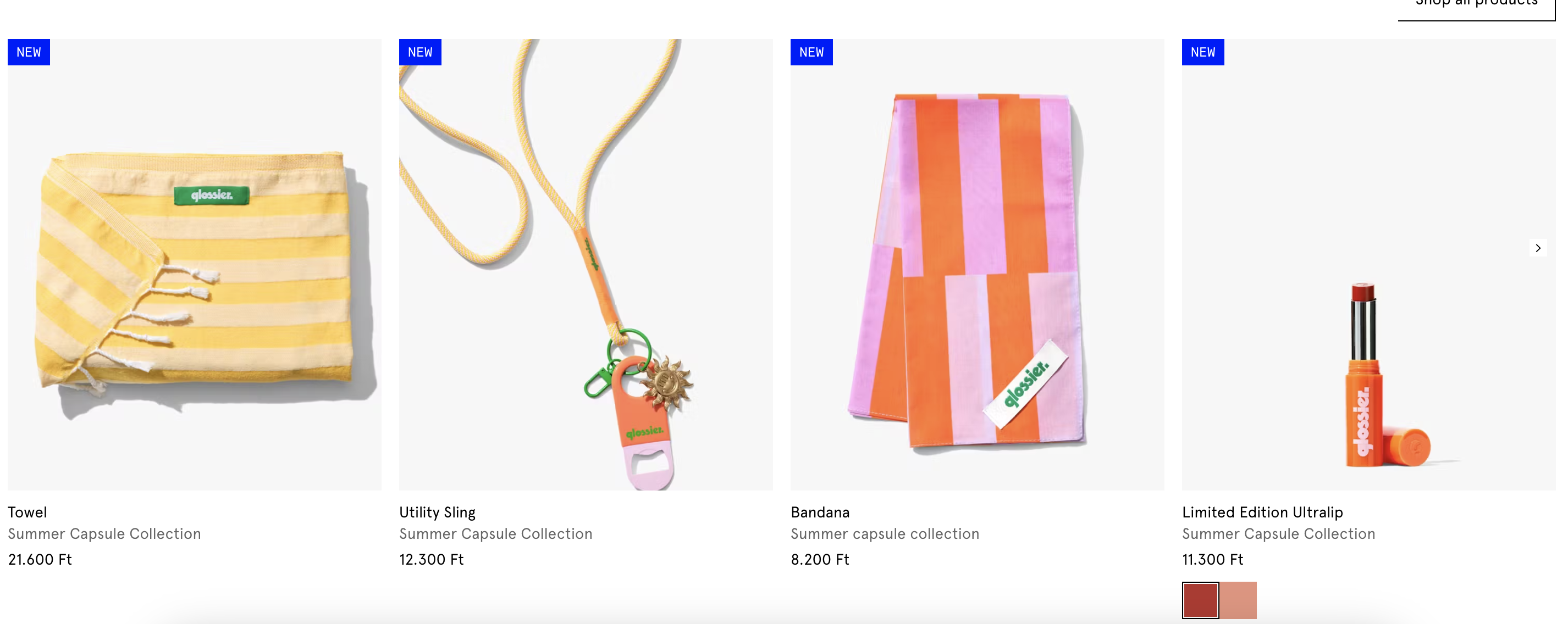 Glossier product recommendations