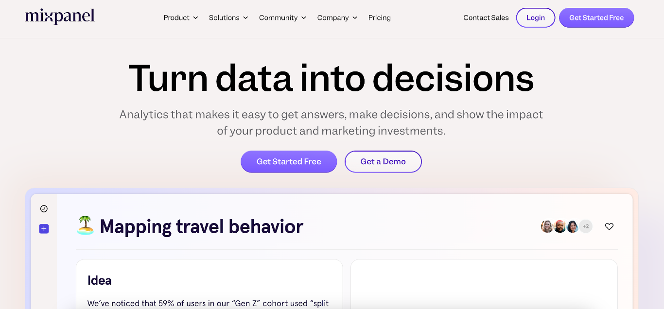 Mixpanel analytics tools