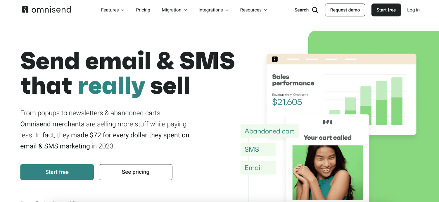 Omnisend email marketing tools