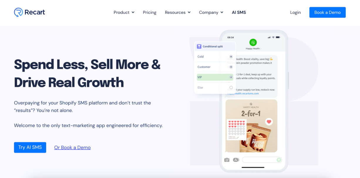 Recart marketing tools