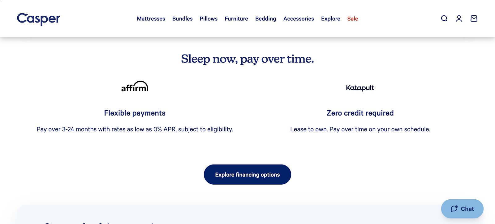 Casper home page