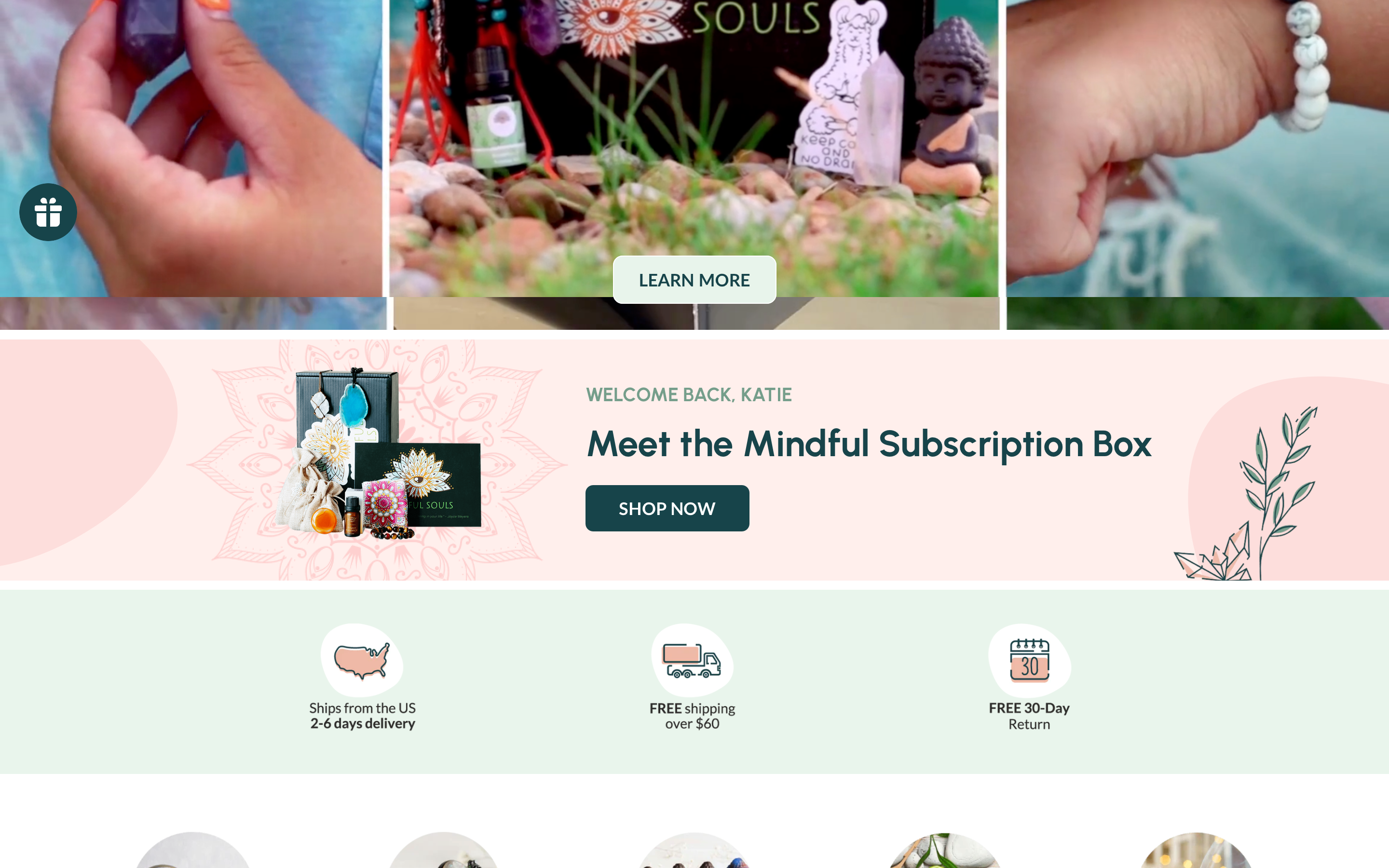 Loyal customers should be treated with a personalized home page messaging.