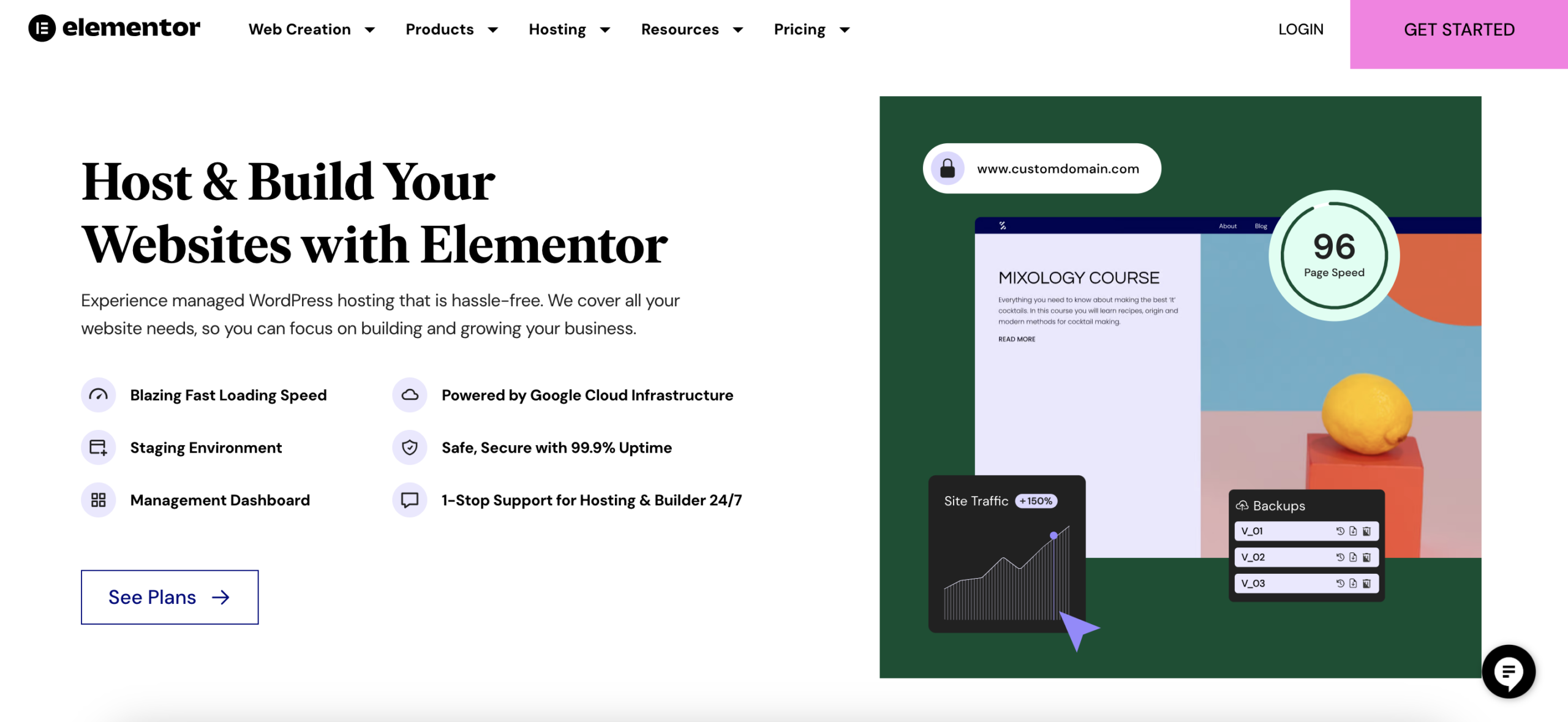 Elementor landing page builder