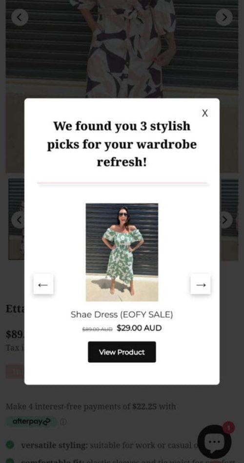 Smart Recommender popup is mobile friendly