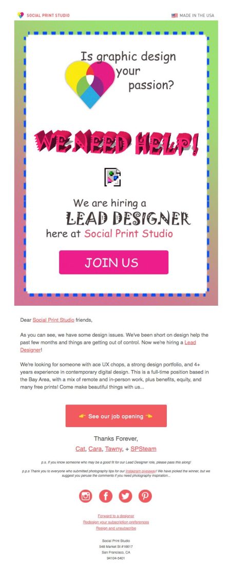 Social Print Studio promotes new hires