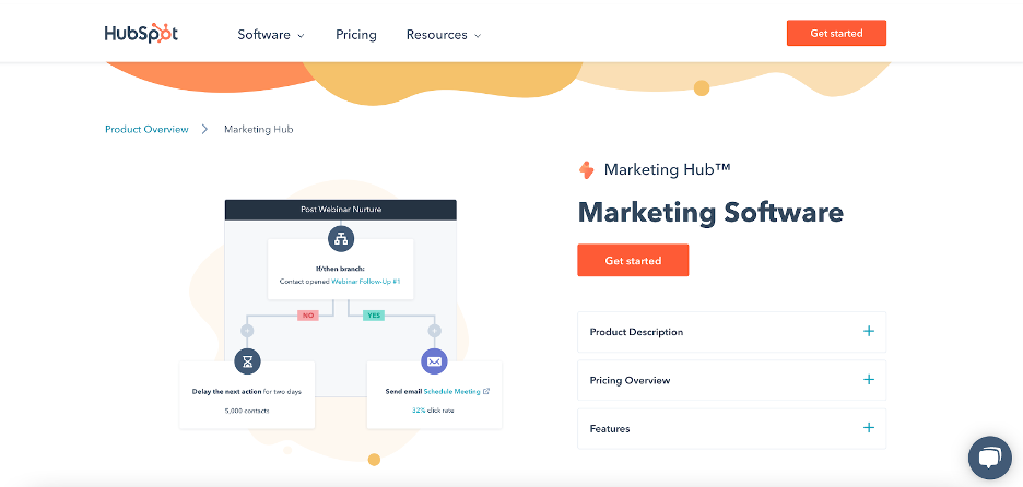 HubSpot's email capture tool