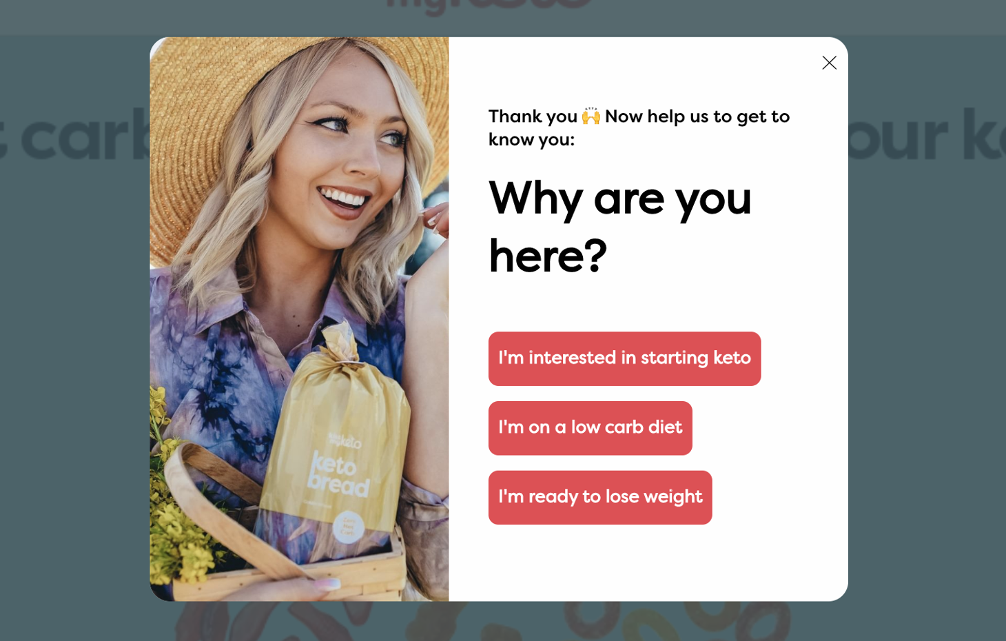 Sign up popup to improve your email marketing efforts