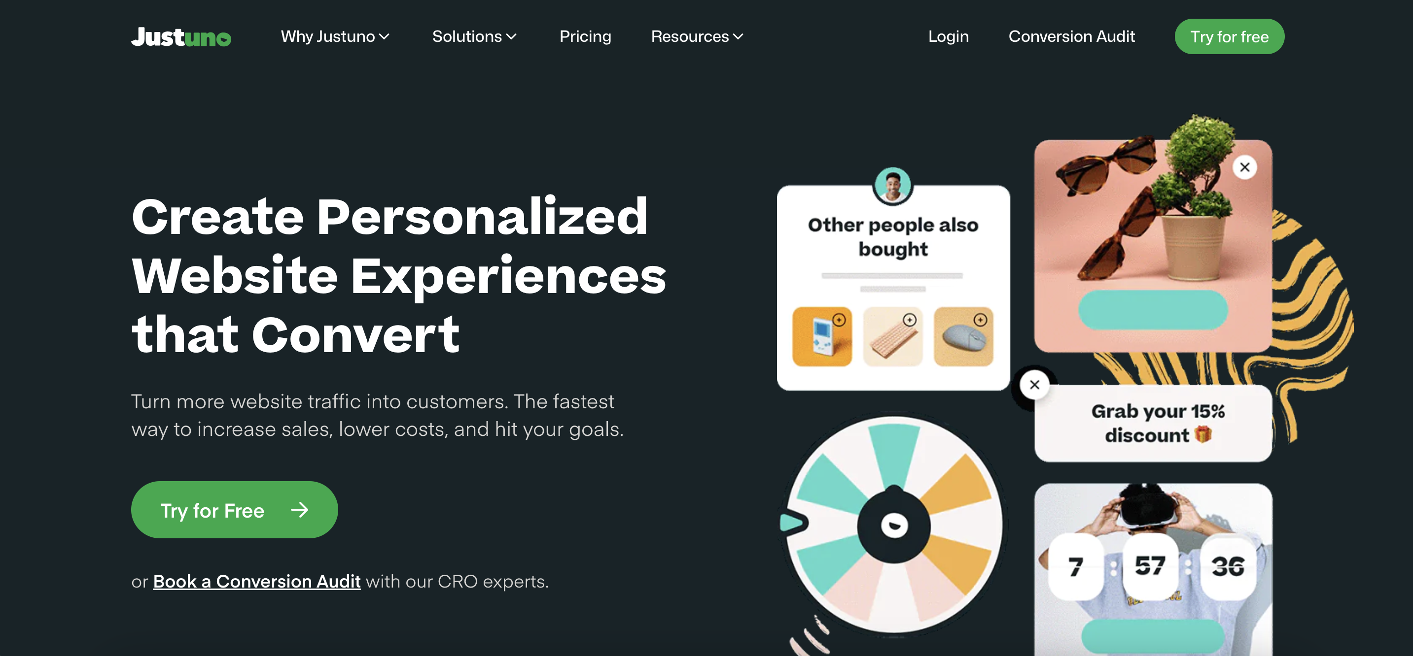 Justuno pop-up tool