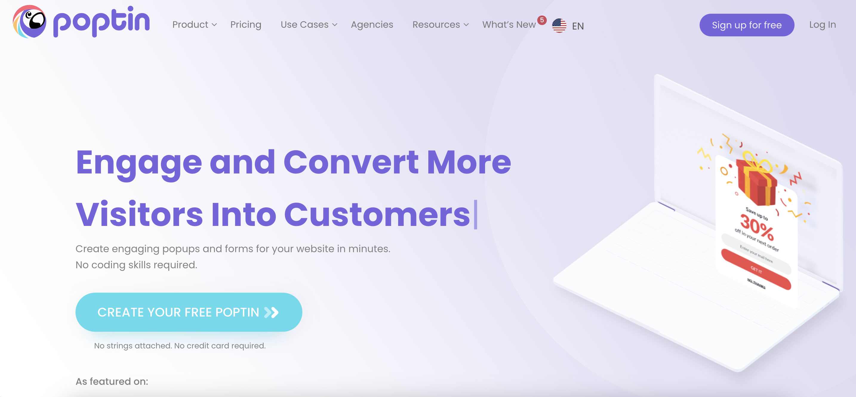 Poptin pop-up tool
