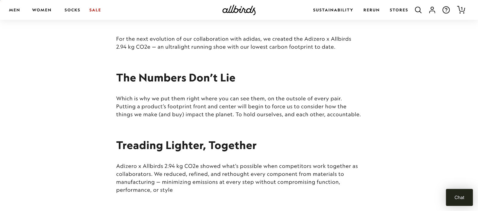 Partnership with Adidas