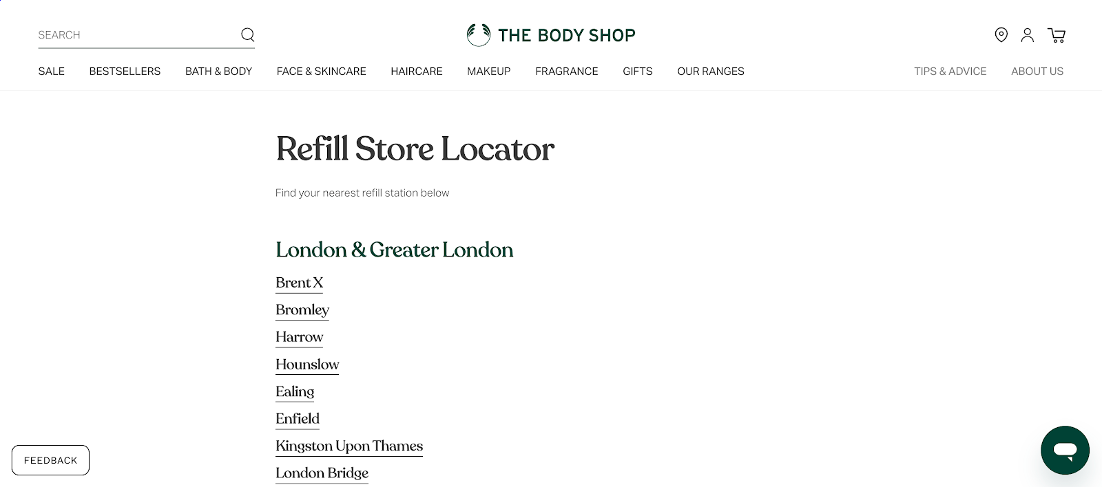 Refill store locator