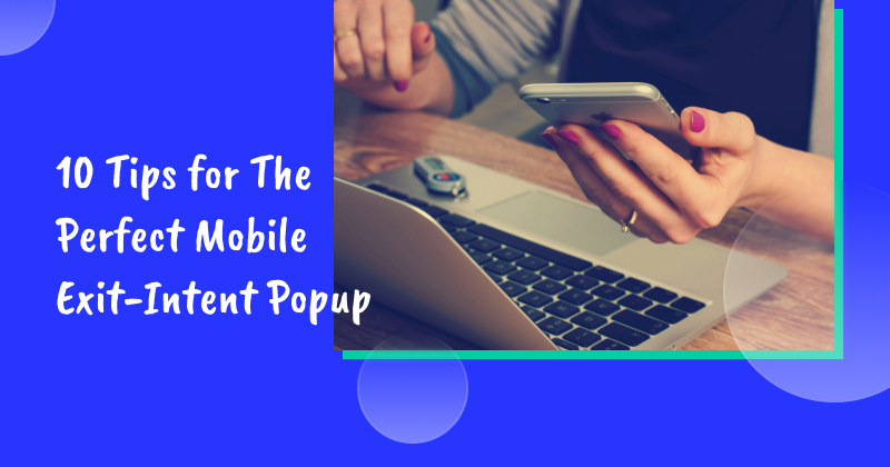 Exit intent mobile popup banner