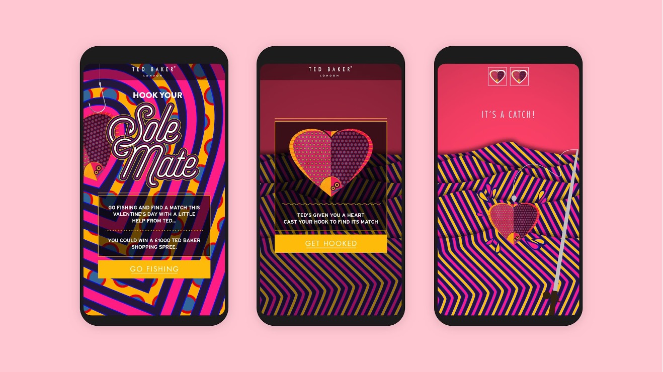 Gamification in marketing example from Ted Baker