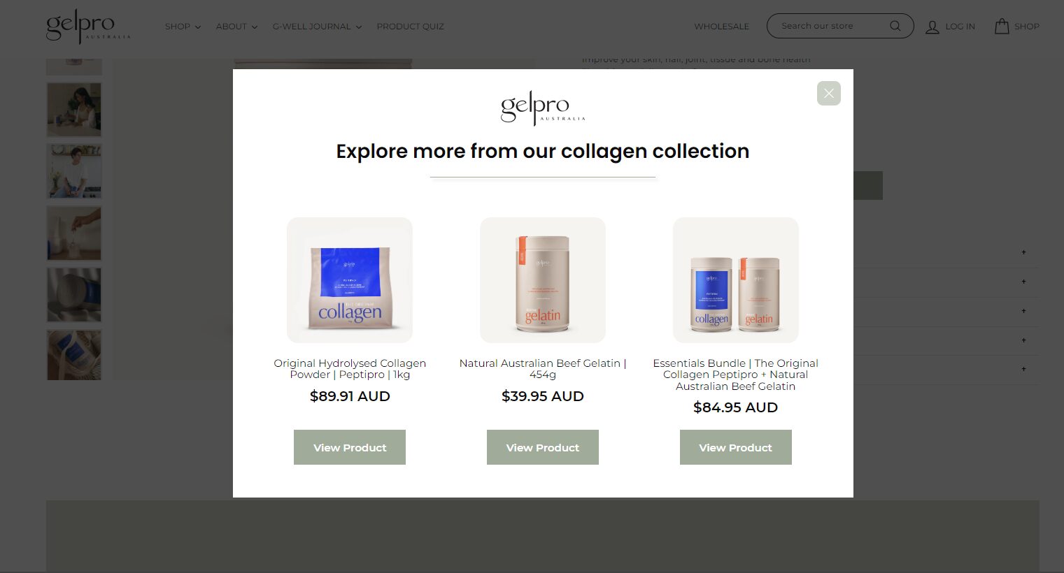 Smart recommender popup