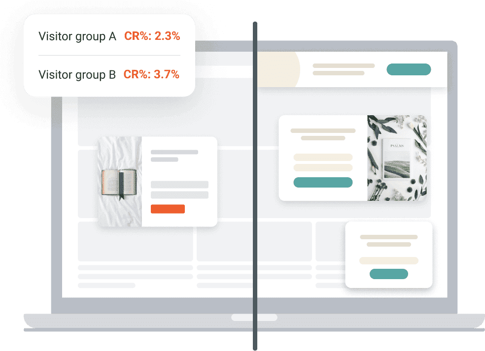 A/B testing is a key feature in OptiMonk