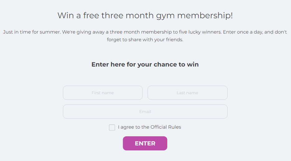 6 Giveaway Email Examples to Inspire Your Own Strategy giveaway email examples 01 - 6 Giveaway Email Examples to Inspire Your Own Strategy