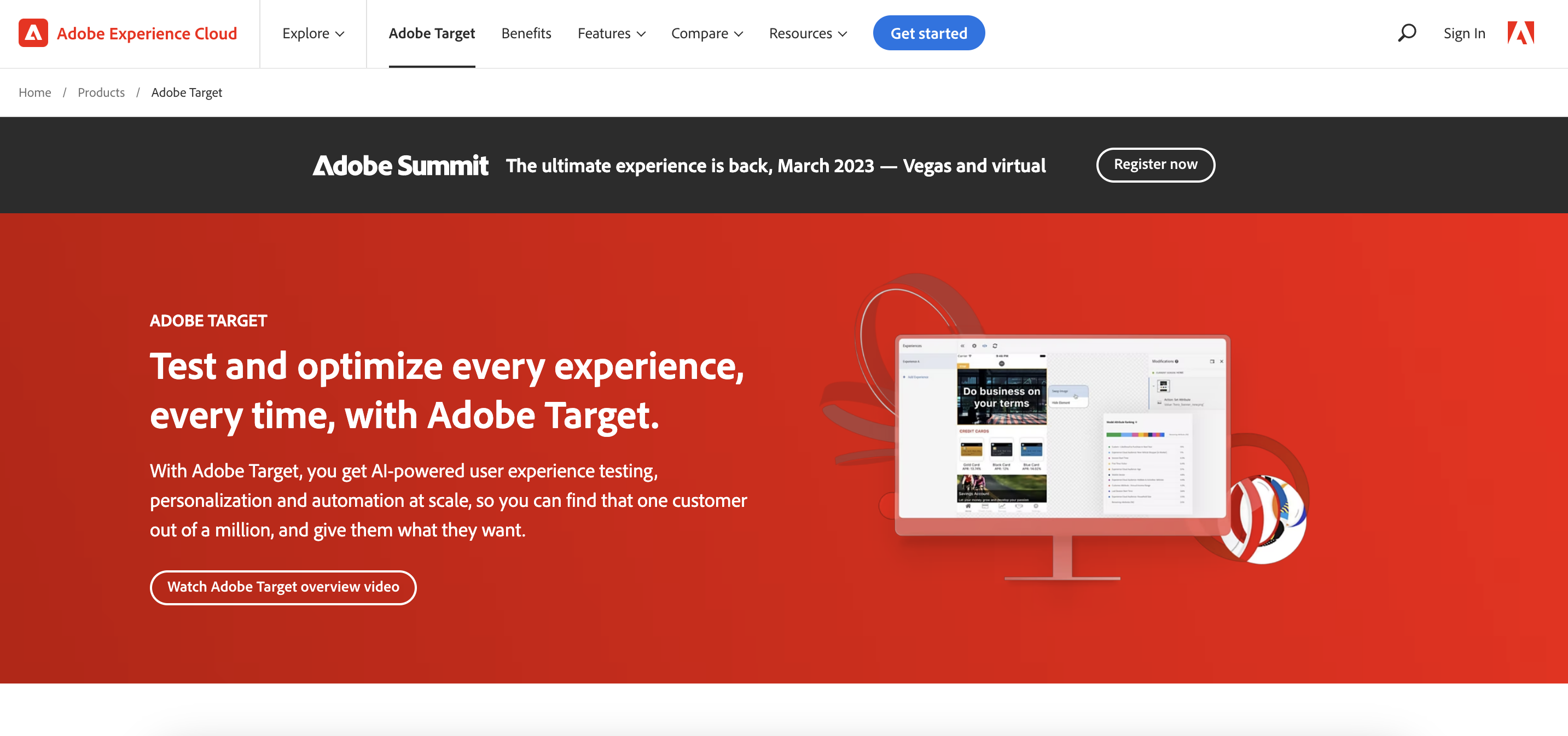 Adobe Target is a great Google Optimize alternative