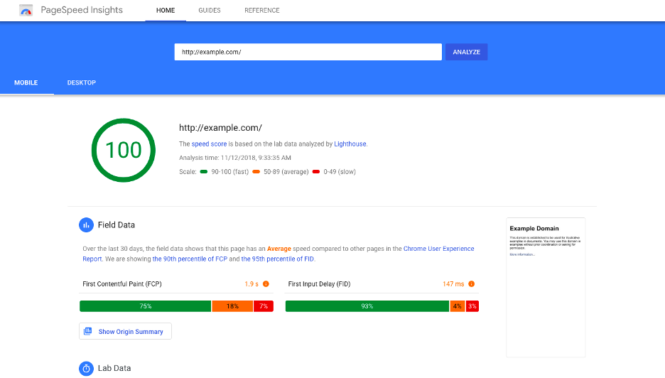 Optimize online store conversion rate with google page speed insights