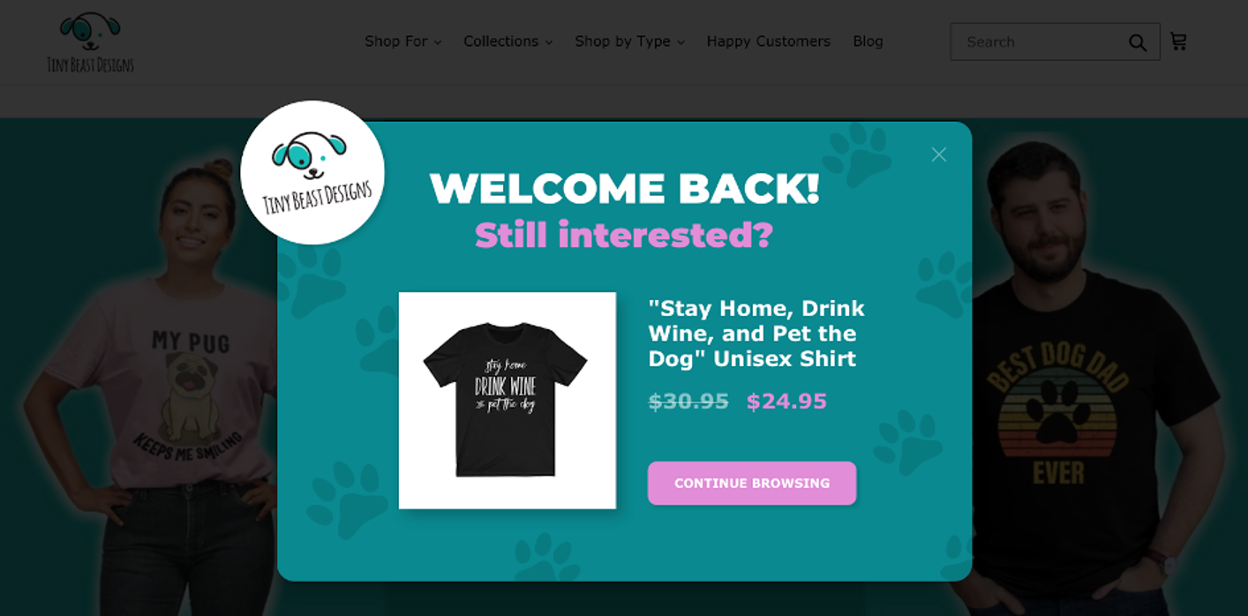 Improve your landing page by welcoming back returning visitors