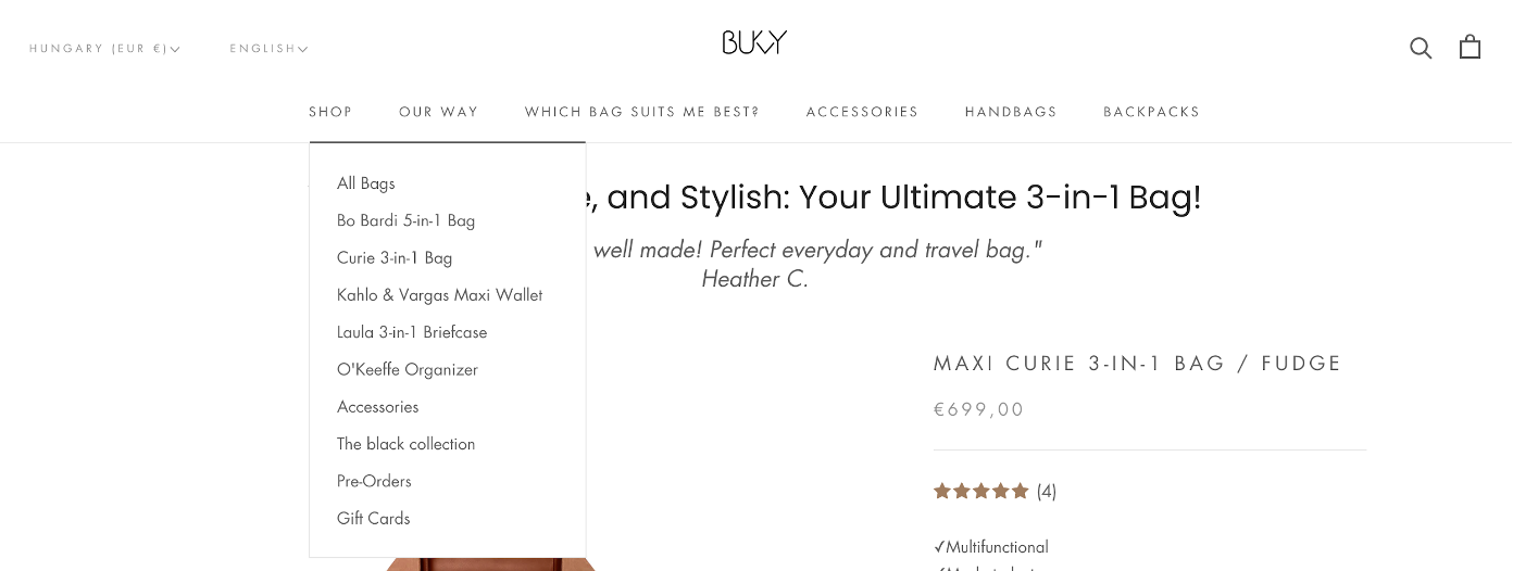 Bukvybag product page