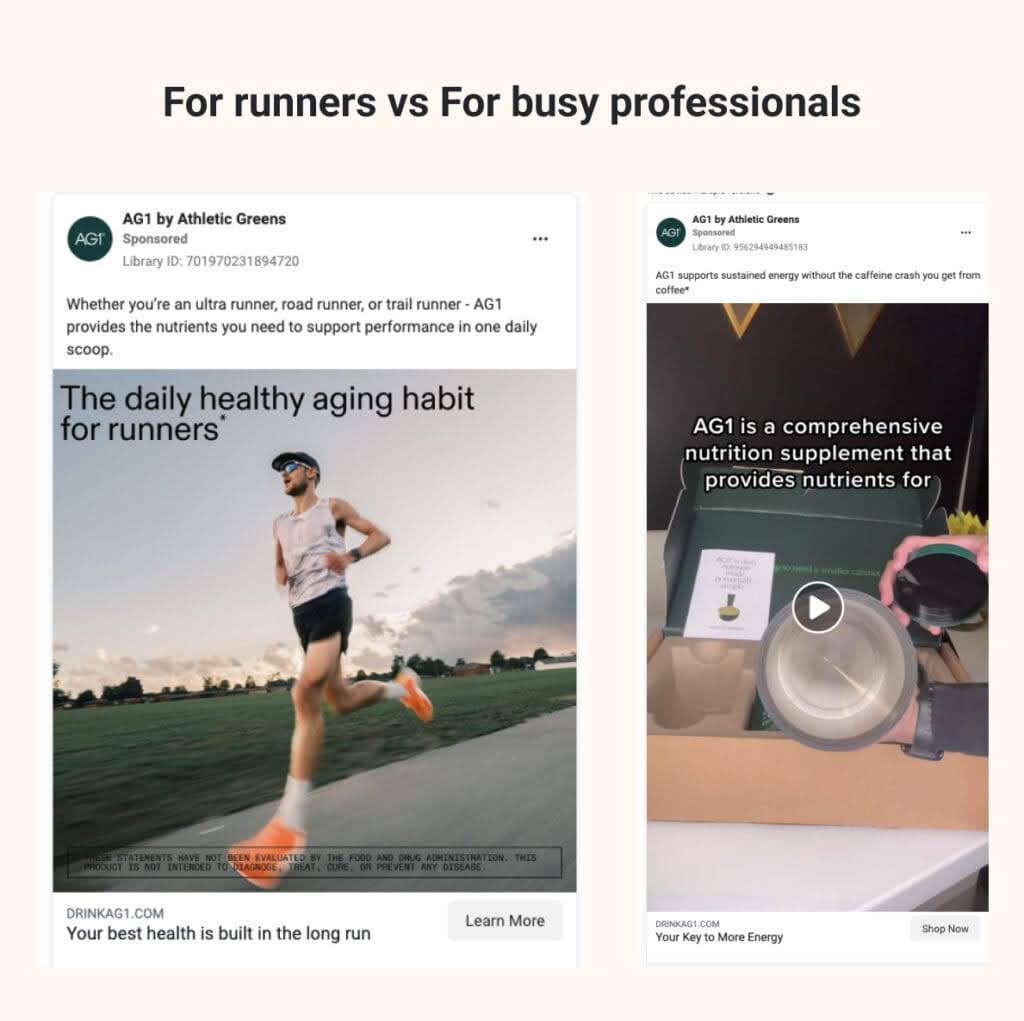 For generating high quality leads take AG1s example for targeted content