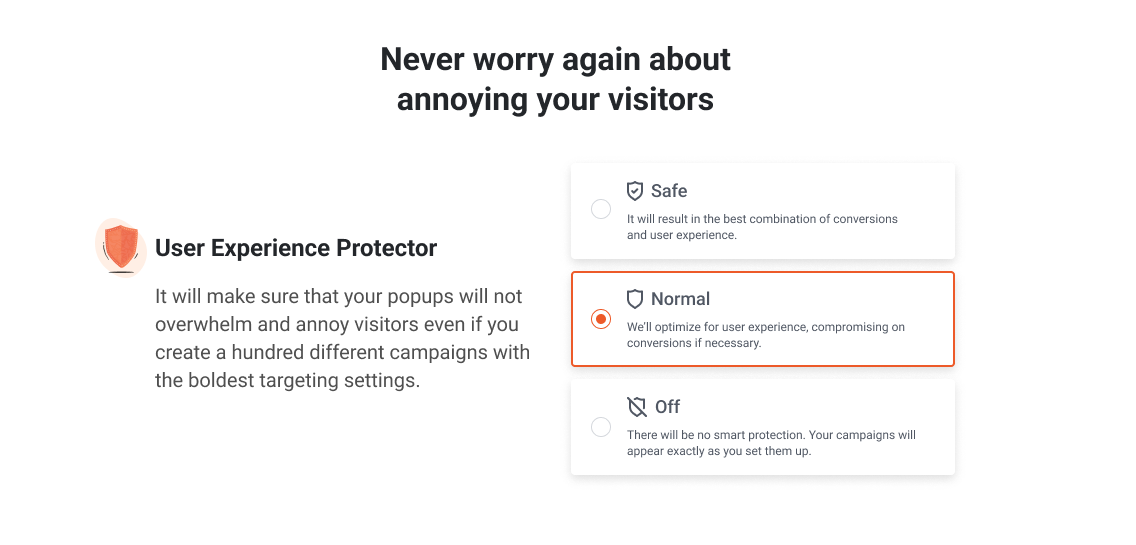Make sure your WordPress popup form is not being intrusive.
