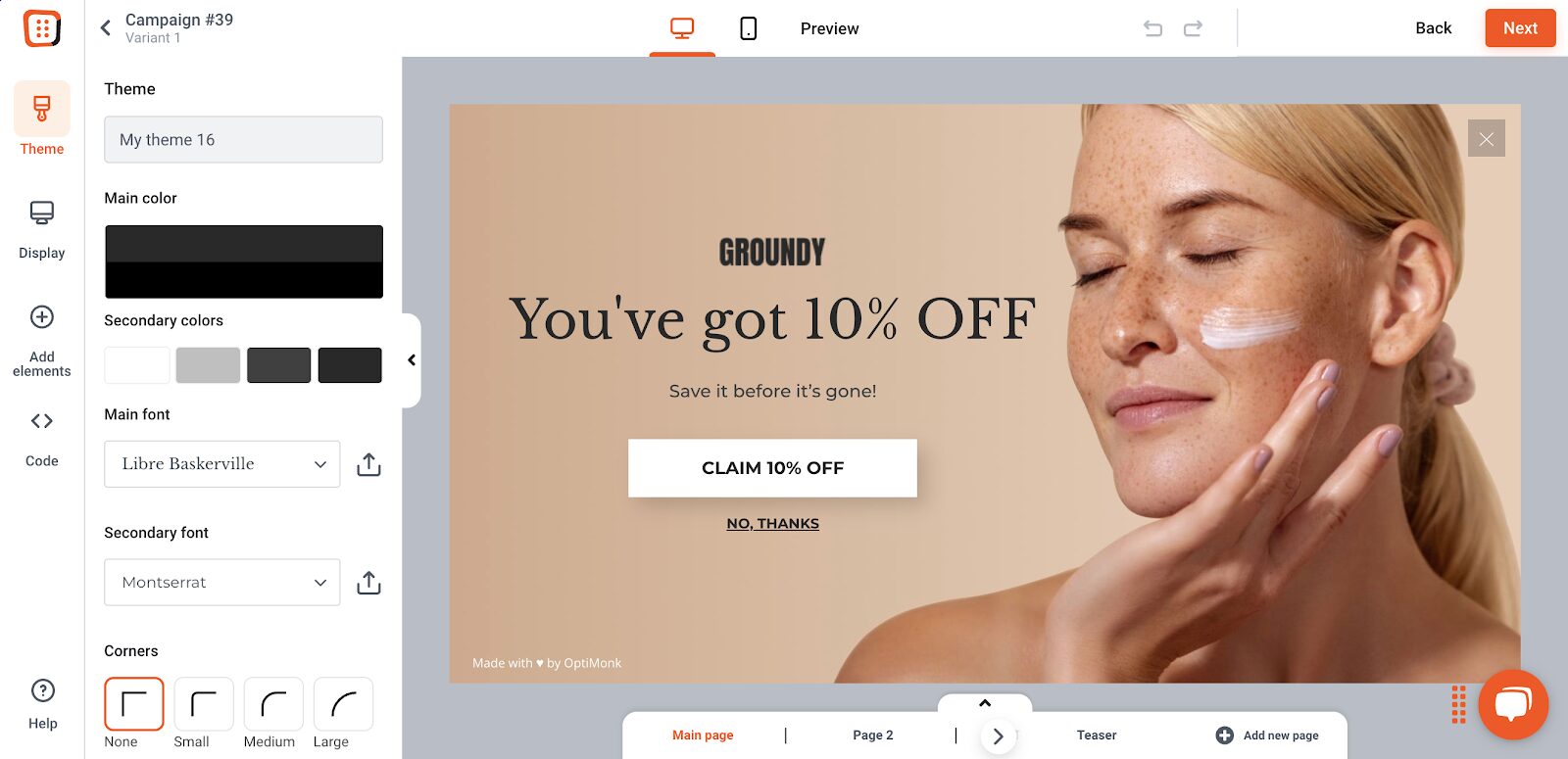 Make you email marketing even more effective by personalizing your pop ups.