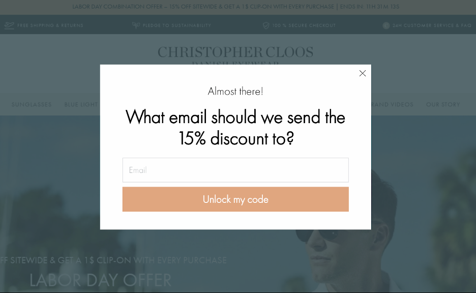 Grow your email list with conversational pop-ups