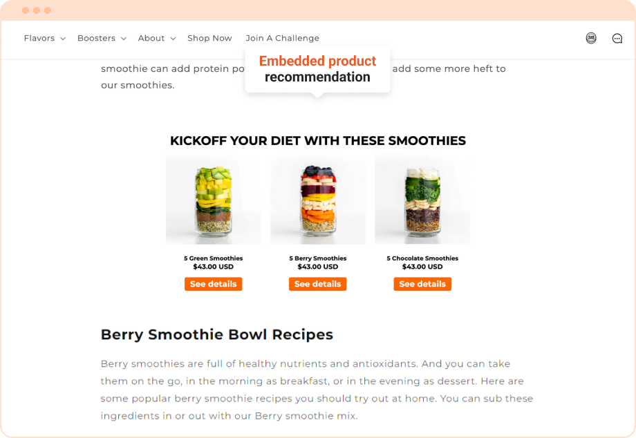 Embedded product recommendations are great way of making money from your blog.
