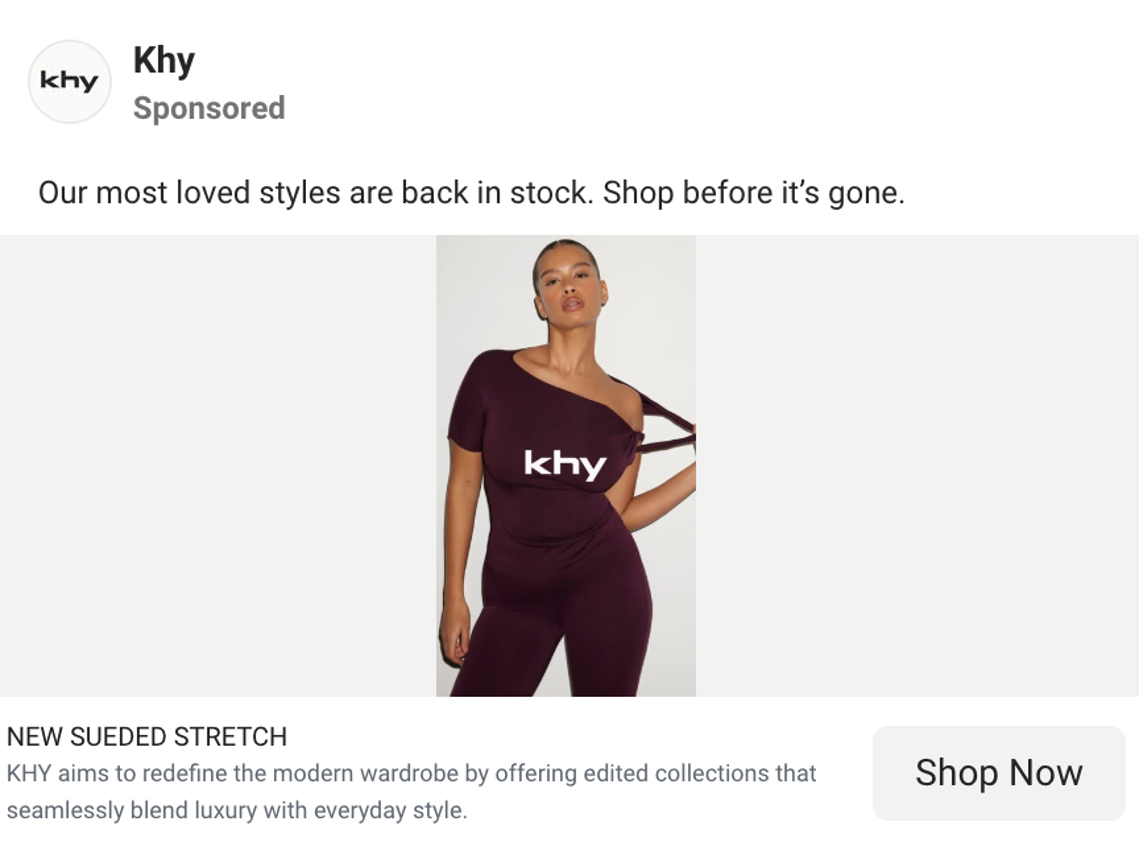 Khy ads using urgency