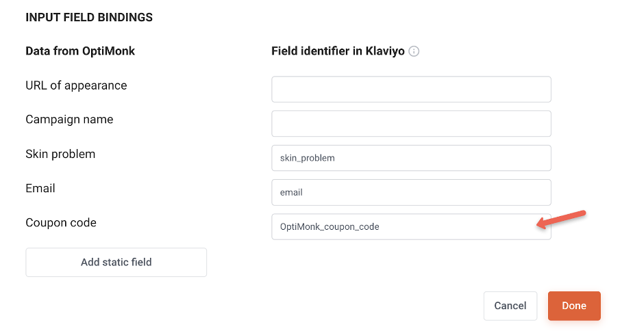 How to Collect Data Through Popups to Personalize Your Klaviyo Email & SMS Flows klaviyo optimonk integration 07 - How to Collect Data Through Popups to Personalize Your Klaviyo Email & SMS Flows