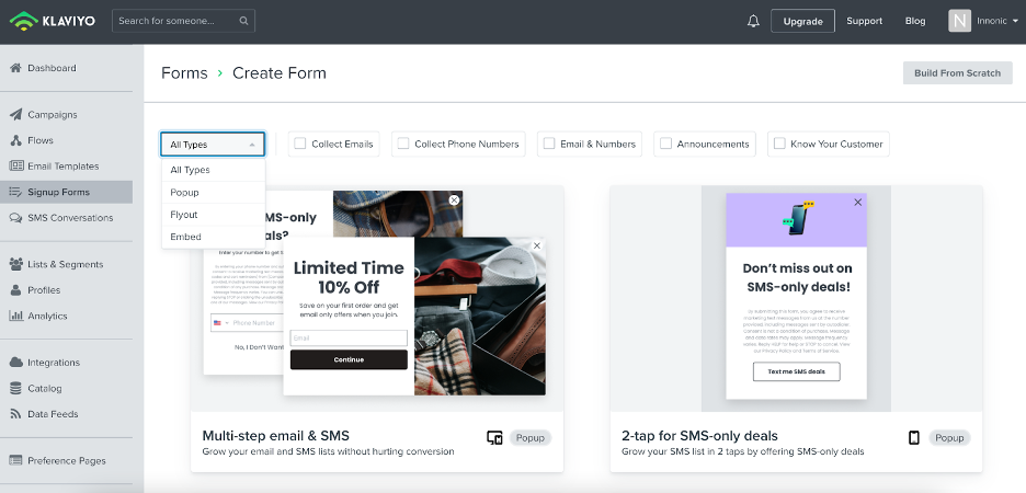 Klaviyo Popup Sign Up Forms