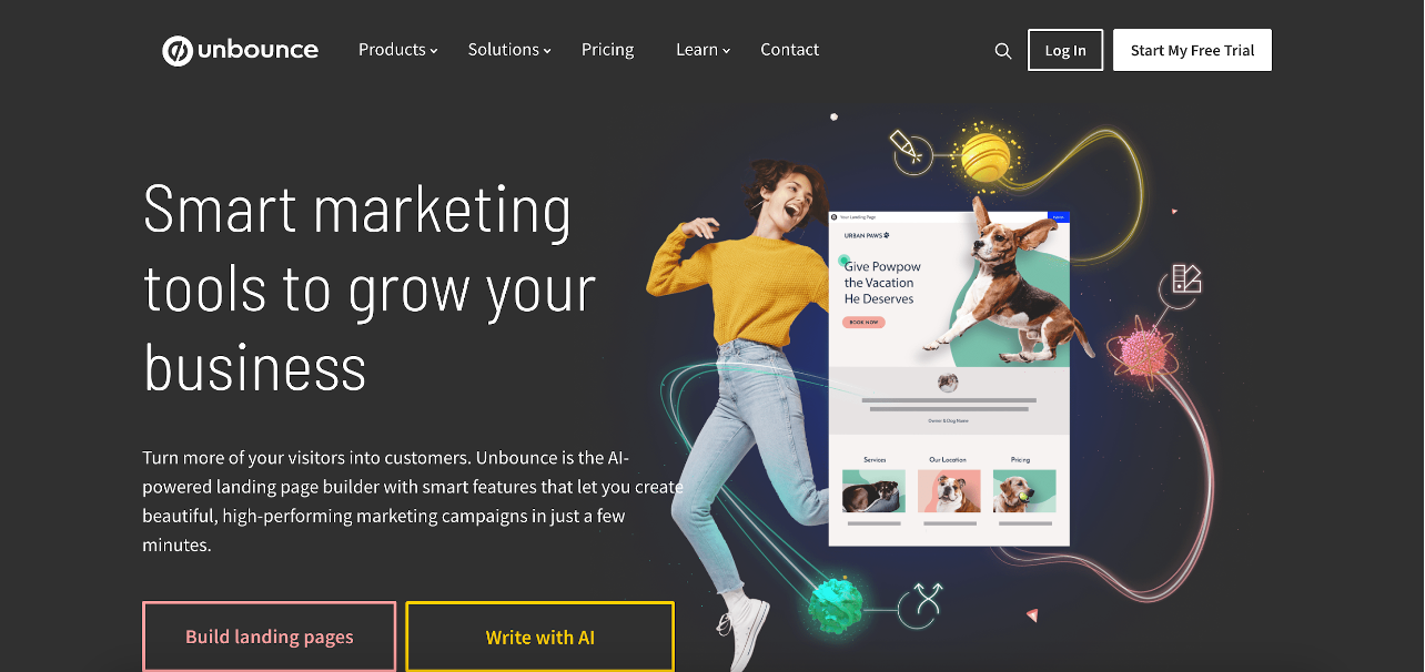 Unbounce landing page tool