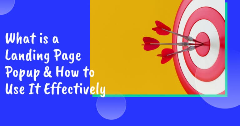 Landing page popup