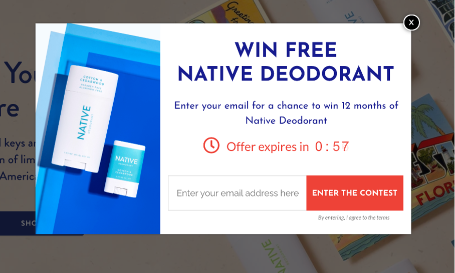 Native Deodoroant's non-intrusive way to generate leads