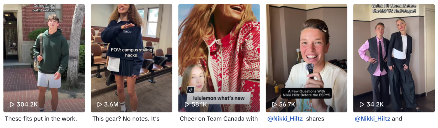 Lululemon TikTok
