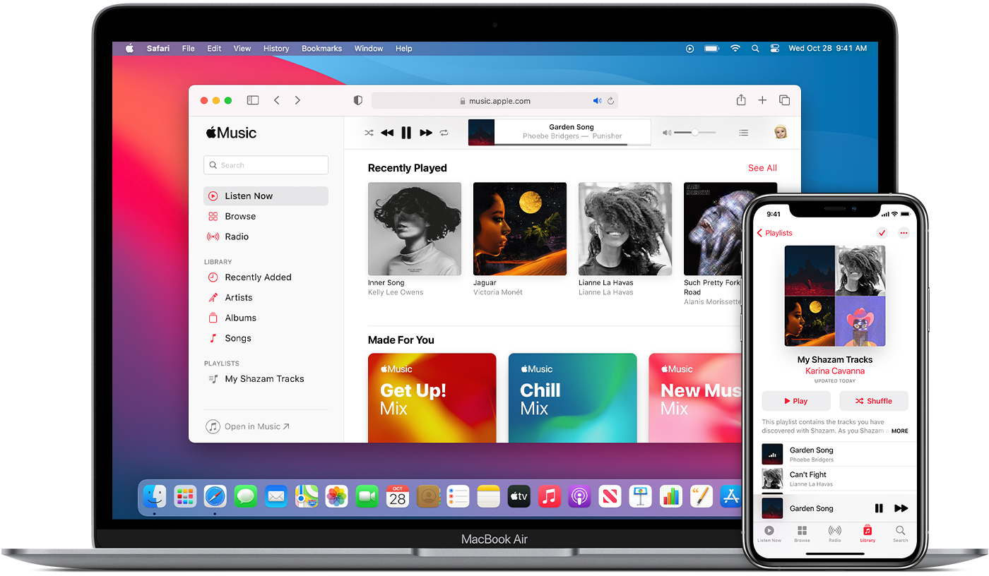 Apple Music content personalization example