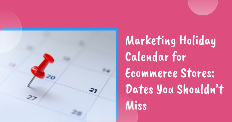 Marketing holiday calendar banner
