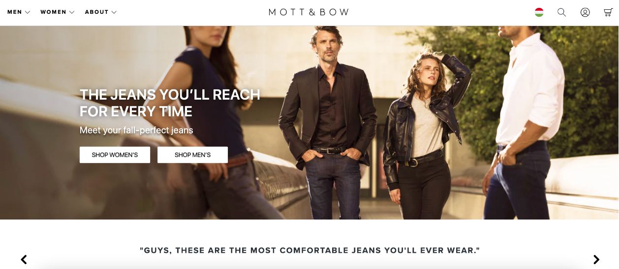 Mott & Bow website