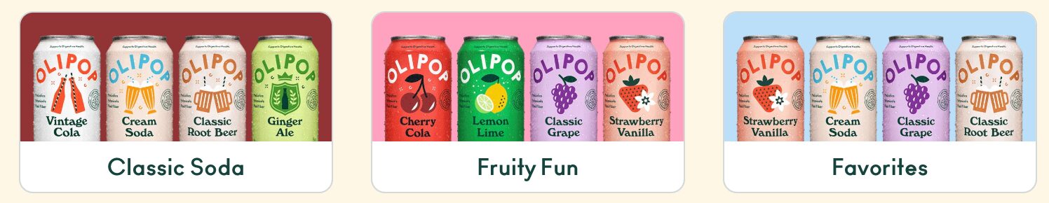 Olipop offers mixed product bundles