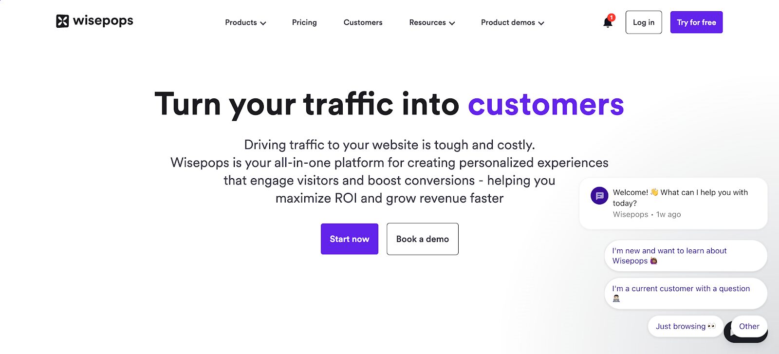 Wisepops is a popular lead generation platform that offers AI-powered recommendations.