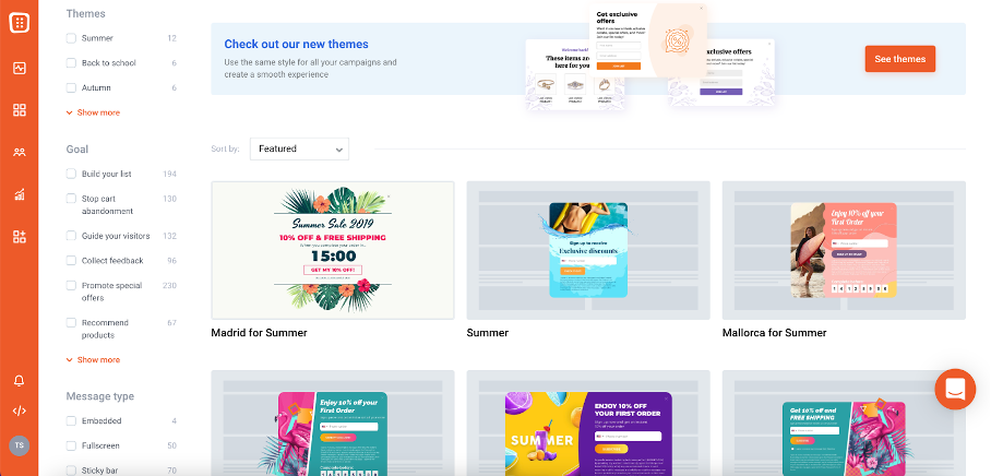 Exit Intent Popup Examples, Tips & Strategies: The Ultimate Guide optimonk exit popup templates editor - Exit Intent Popup Examples, Tips & Strategies: The Ultimate Guide