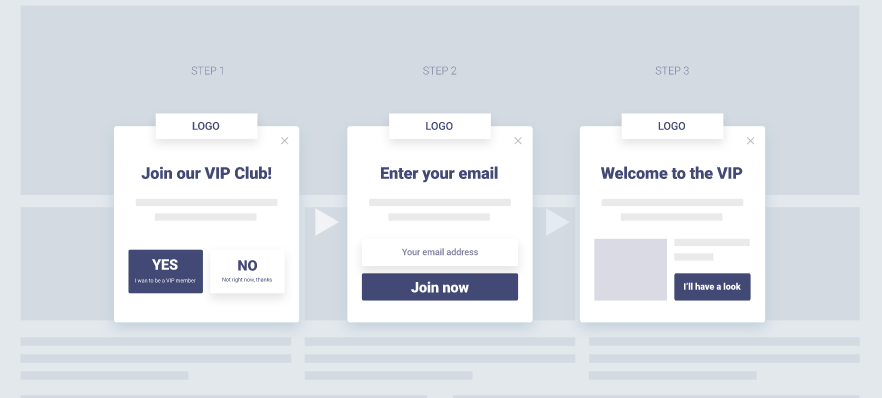 Use multi-step opt-in forms to collect new leads