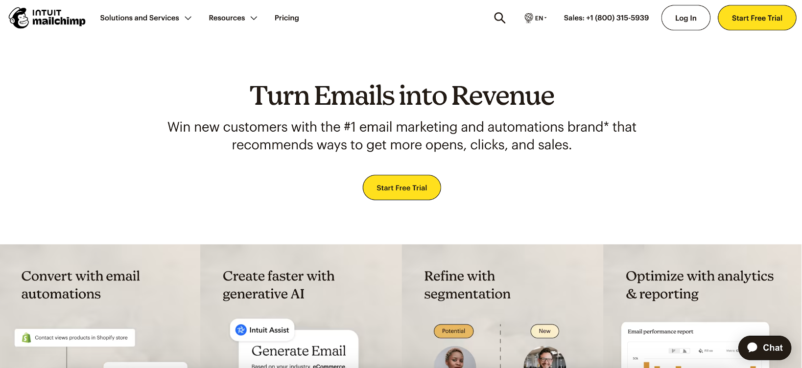 Mailchimp website